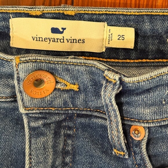 VIneyard Vines High Rise Skinny Blue Jeans Sz: 25 medium wash - Picture 4 of 10